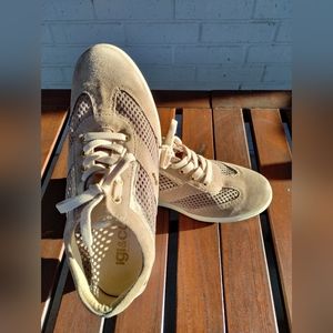igi & co Beige Suede Mesh Italian Sneakers EU Size 41 (US Men's 8 Women's 10.5)